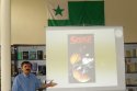 Miniatura Miguel Gutiérrez (Španělsko) přednáší o edici sci-fi literatury v esperantu "Sferoj"
